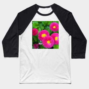 Purple Flower Baseball T-Shirt